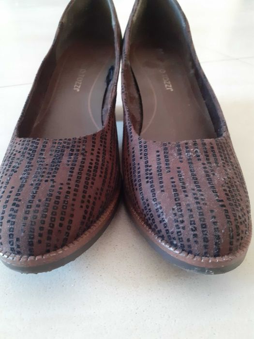 Nowe buty damskie półbuty 41 Marco Tozzi wsuwane obcas