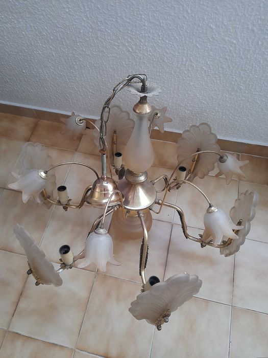 Iluminação candeeiro antigo anos 80