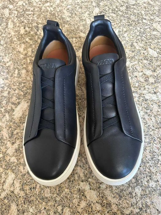 Tenis Zegna Triple Stitch Second Skin 43eu preto