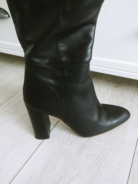 Kozaki Zara skóra naturalna 40