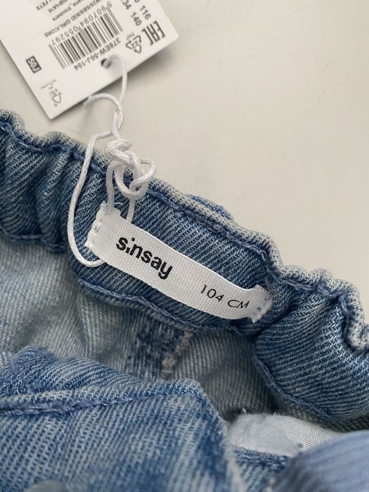 Spodnie wide leg jeans 104 nowe z metką