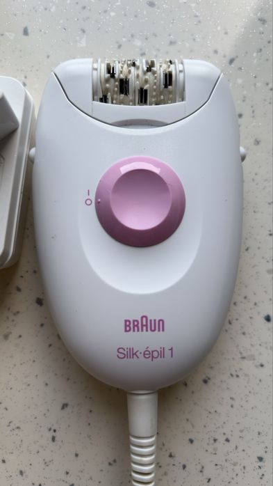 Епілятор Braun Silk-epil 1 SE 1-010 білий з рожевим Б/У