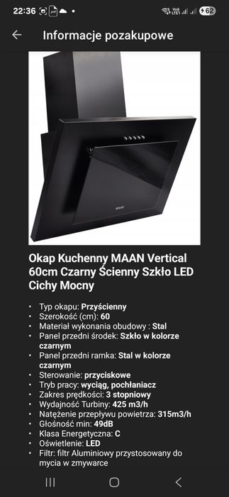 Okap kuchenny Maan