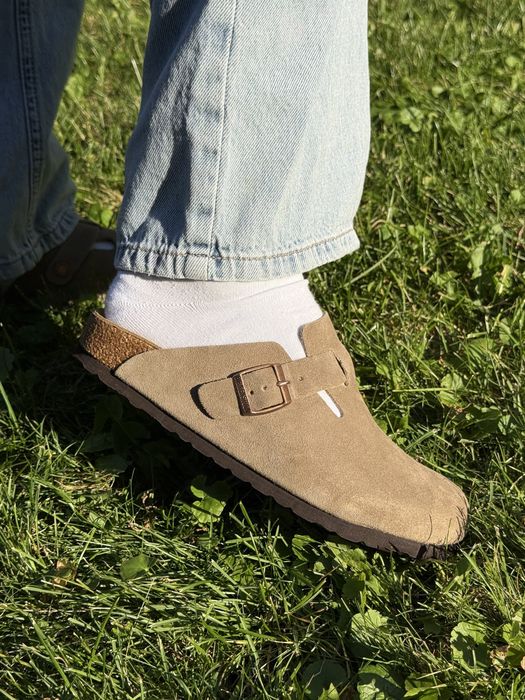 Шльопанці сабо клоги биркеншток Birkenstock boston биркеншток шкіряні