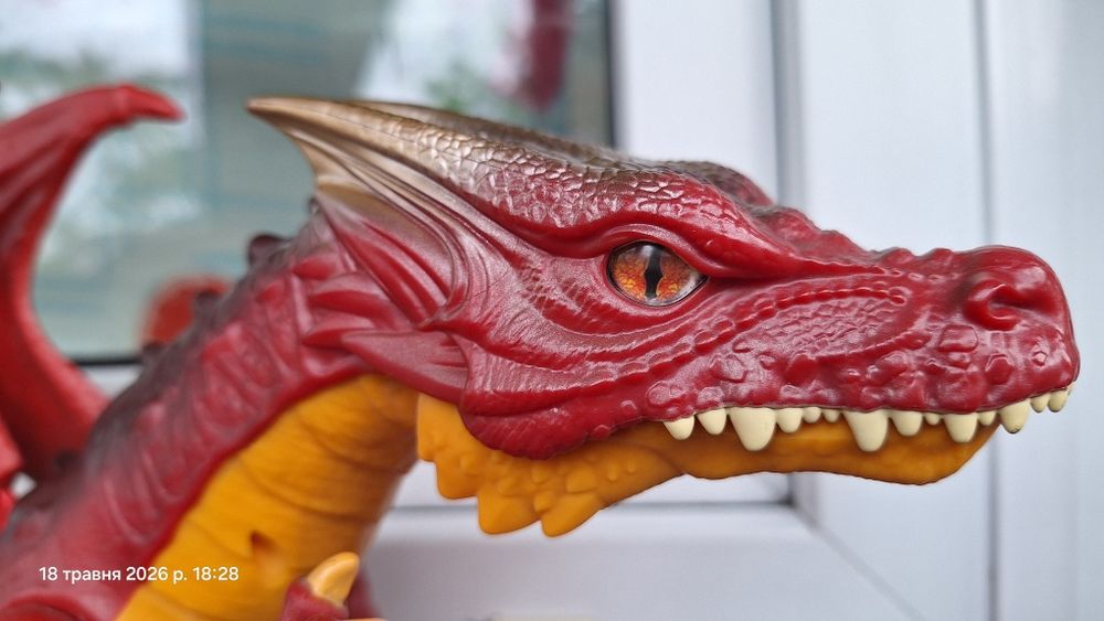 Інтерактивна іграшка Zuru (Зуру) Дракон Robo Alive Ferocious Dragon - Вогняний Дракон