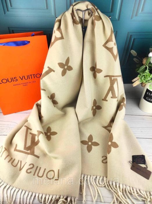 Палантин шарф платок Louis Vuitton Луи Витон жіночий шарф хустка
