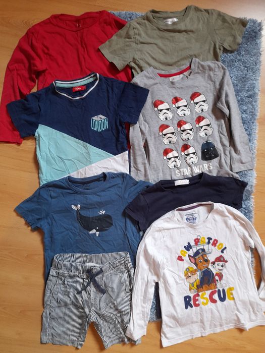 Roupa Criança (star wars, Patrulha Pata etc) 9eur Lote