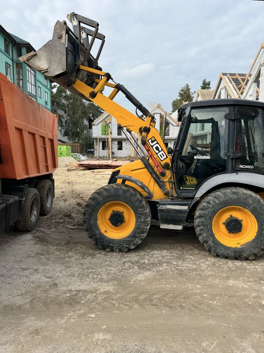 Екскаватор, экскаватор, вывоз мусора, вивіз будівельного сміття