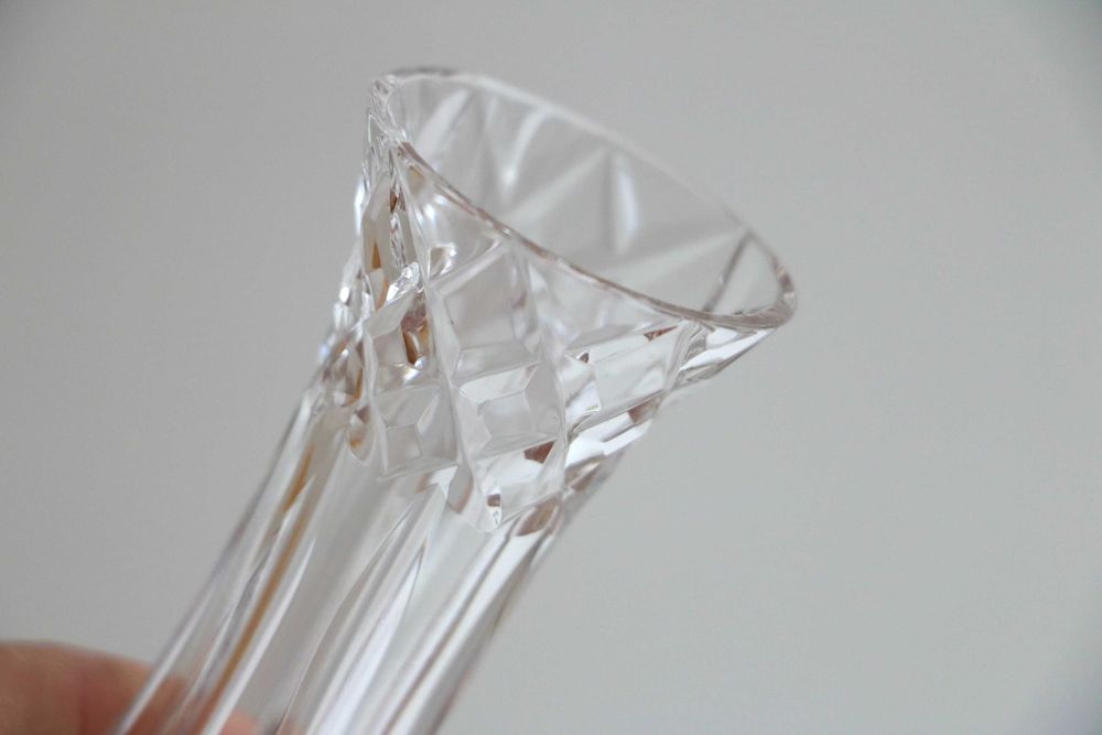 Хрустальная ваза wordsley crystal англия, ручная огранка