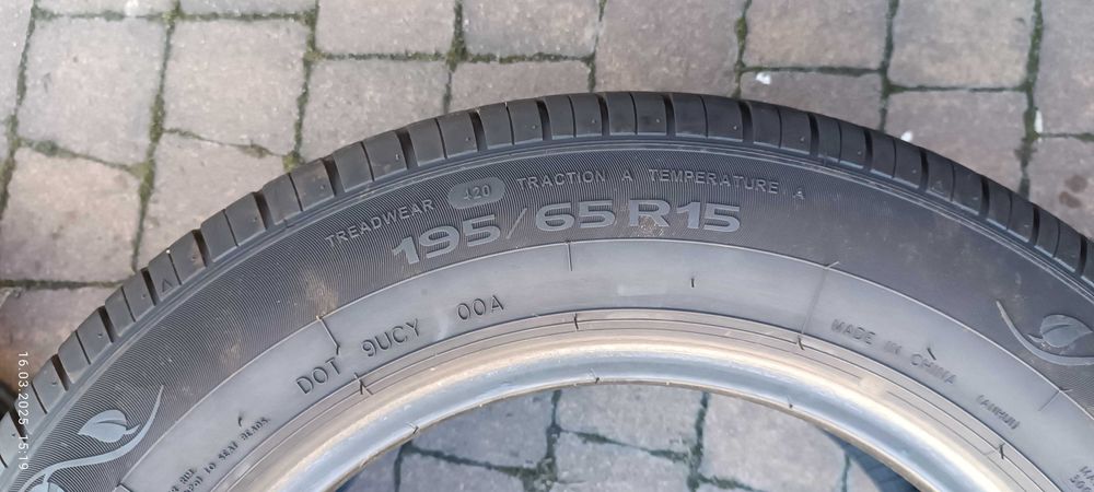 2 opony lato  195/65 R15  6,4mm