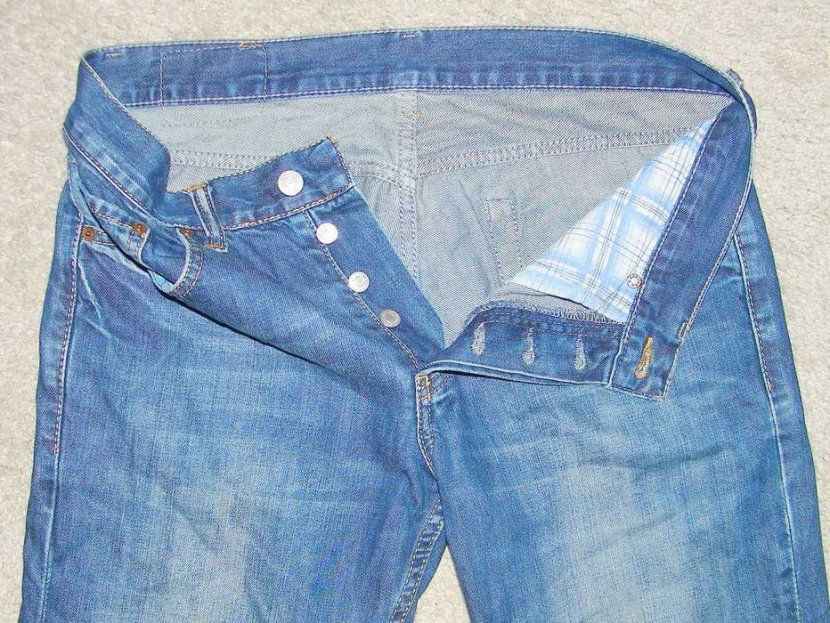 LEVI STRAUSS 501 - Kultowe Jeansy - MADE IN USA -rozm 32/34 -JAK NÓWKI