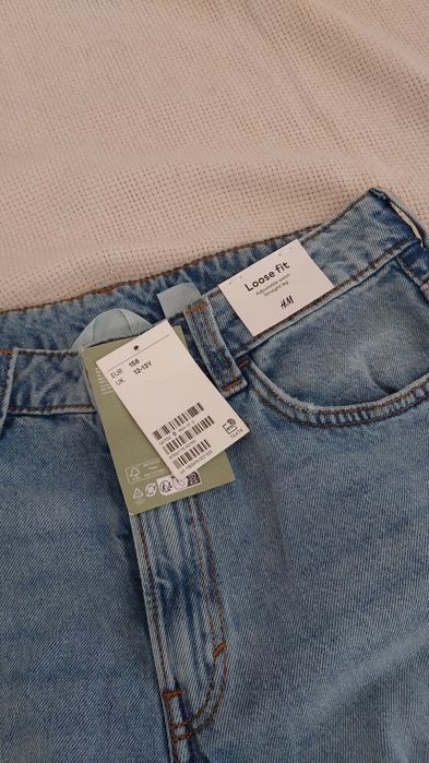 Dżinsy Loose Fit Straight Leg H&M
