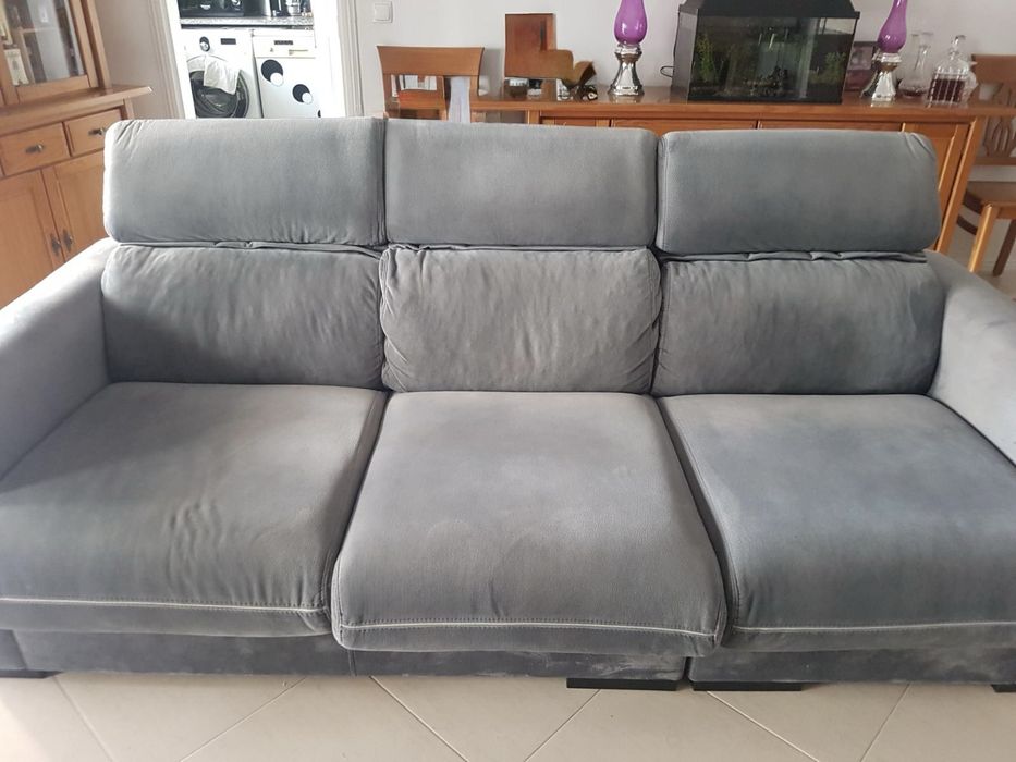 Sofa cinza modular