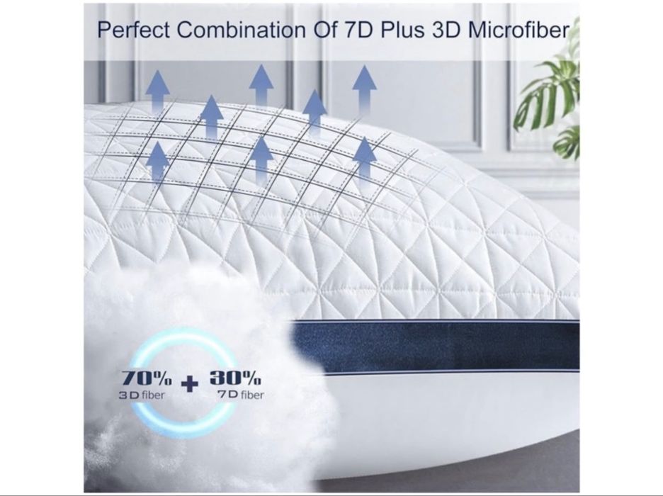 Slybear 2 poduszki hipoalergiczne,rehabilitacyjne 40x 80cm