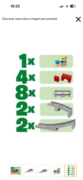 Combóio de mercadorias + pistas extra Lego Duplo