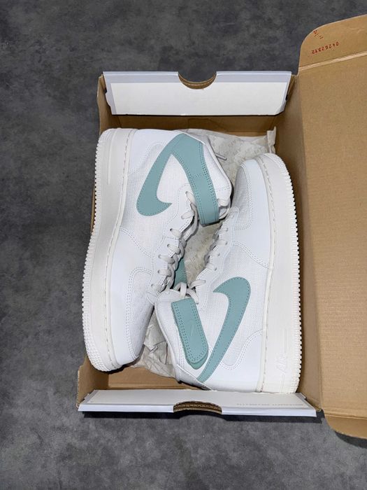 Nike air force 1 mid 07 damskie biało miętowe