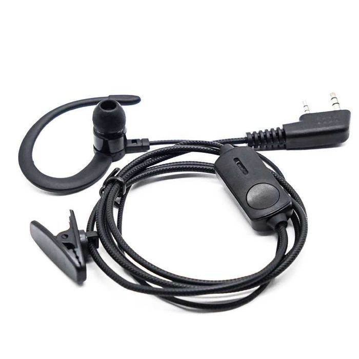 ••• PTT Гарнітура-навушник [K-роз'єм] до рації, радіостанції Baofeng