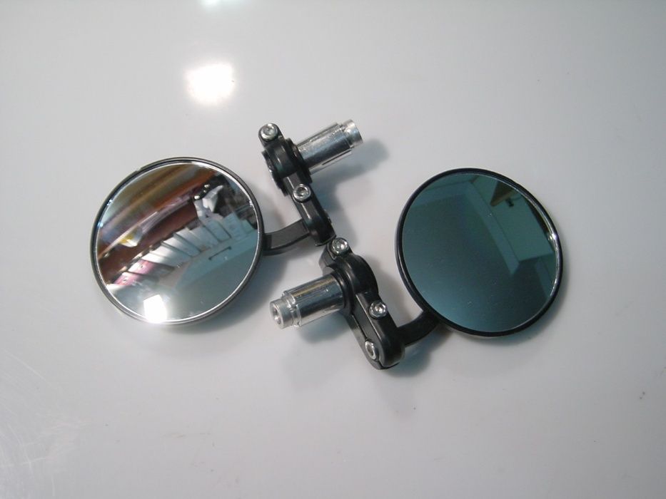 Espelhos retrovisores redondos para mota