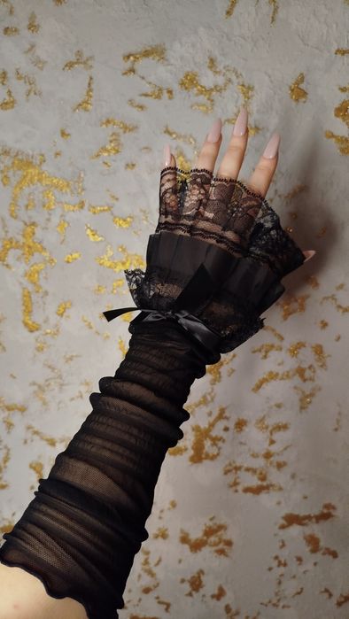 Rękawiczki rękawy w stylu alternatywa lolita