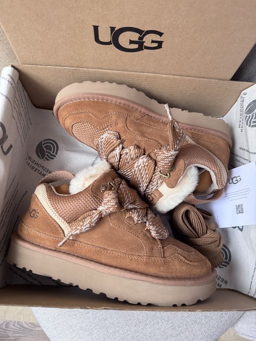 UGG Lowmel Sneaker Chestnut угг ловмел на овчині уггі ловмели ри — zdjęcie 3