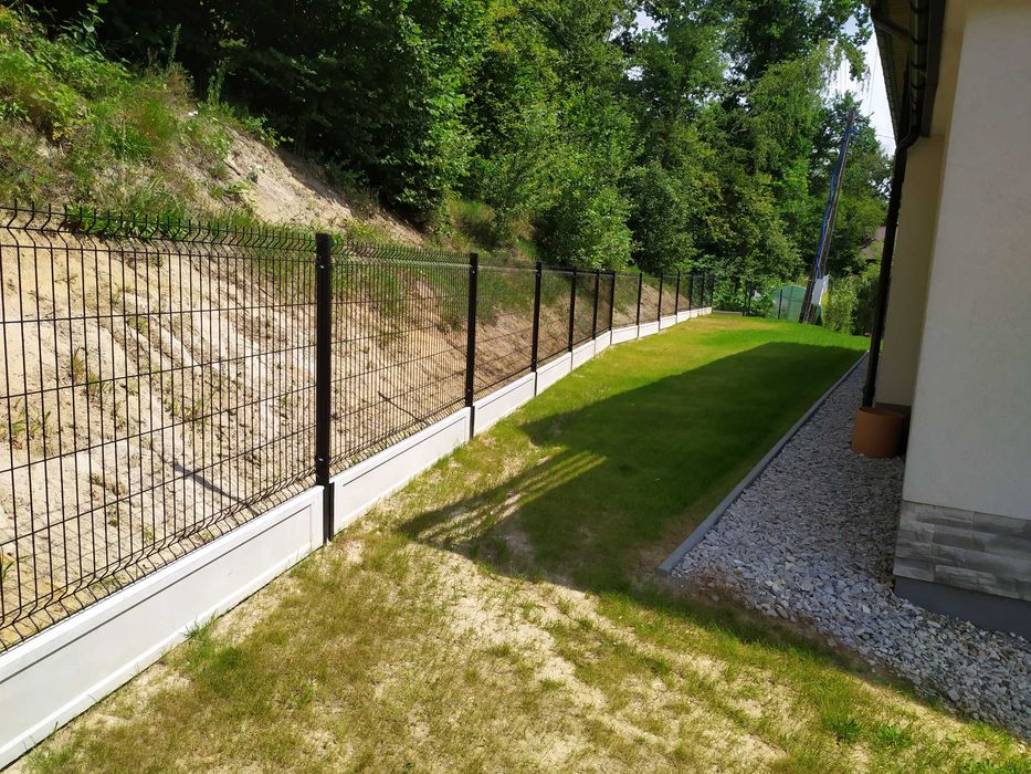 Kompletne Ogrodzenie Panelowe 123cm fi 4mm