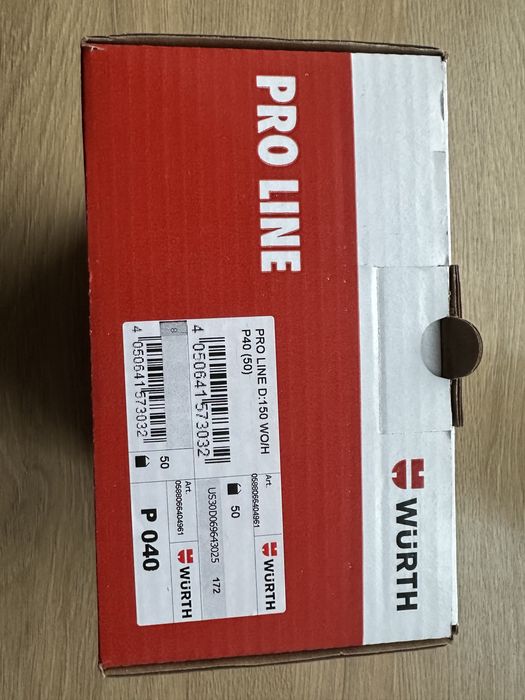 Wurth krazki szlifierskie PRO LINE 150 P 40