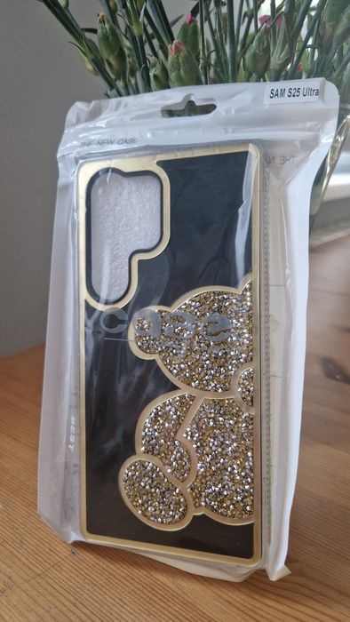 Teddy Bear Case do Samsung Galaxy S25 Ultra złoty