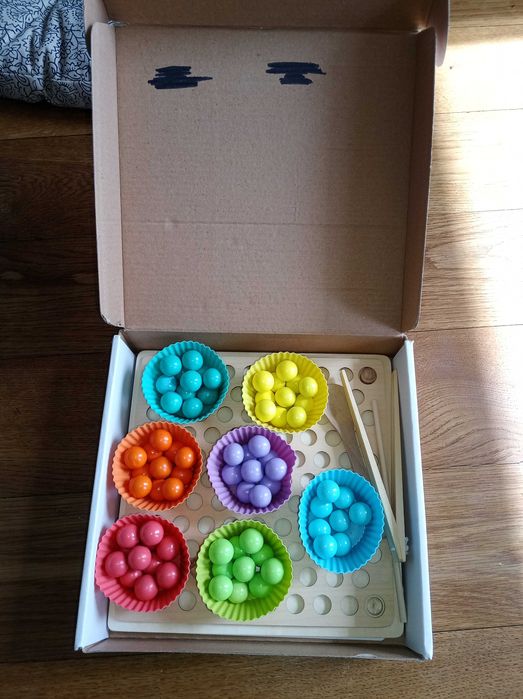 Drewniana mozaika, układanka dla dzieci