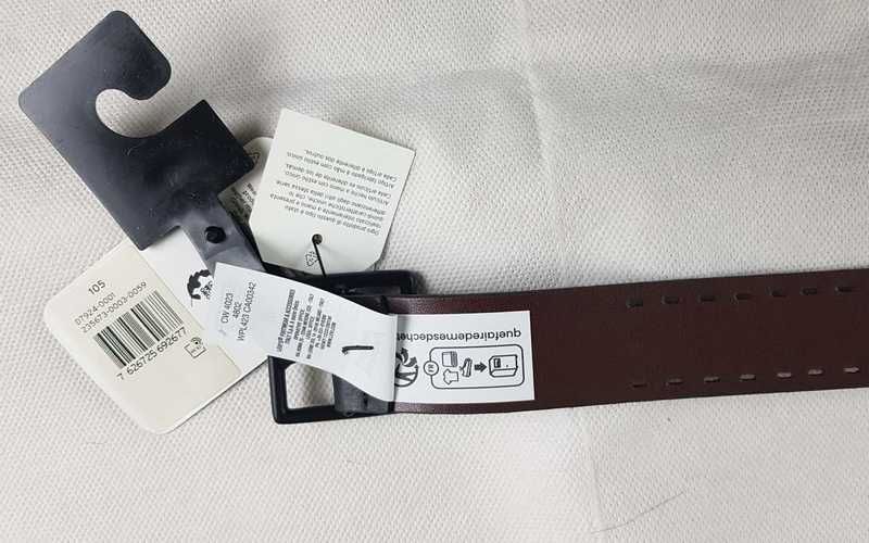 Męski pasek Levi's Black / Brown dwustronny czarny/brązowy- roz.110 cm