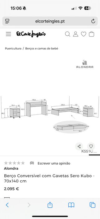 Cama conversível - Alondra