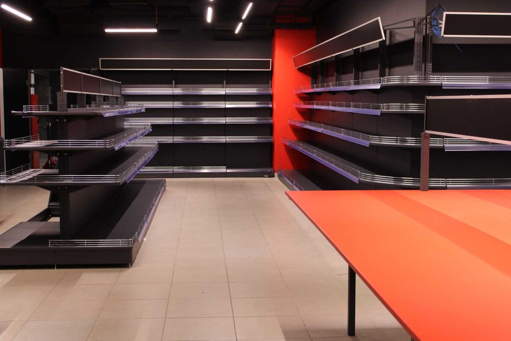 Торгове стелажне обладнання нове та бу в наявності на складі