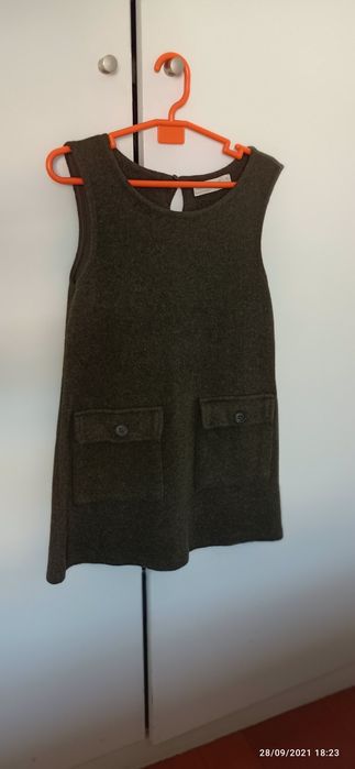 Vestido malha de lã e algodão Zara kids