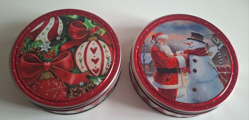 Metalowe pudełka Świąteczne