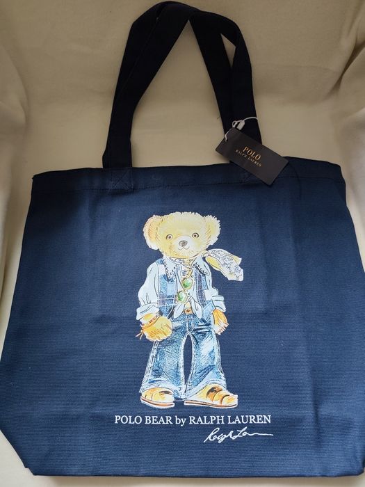 Nowa shoperka Polo Ralph Lauren Bear. Kolor granatowy