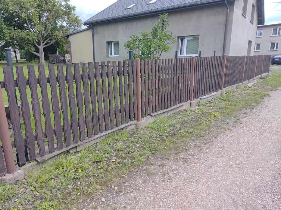 Przęsła drewniane płot drewniany