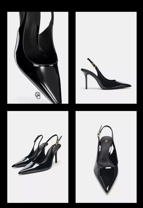 Туфлі слінгбеки на підборах  Zara 39