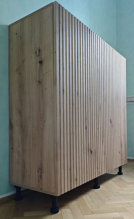 Lenart Komoda imitacja surowego drewna otwierana