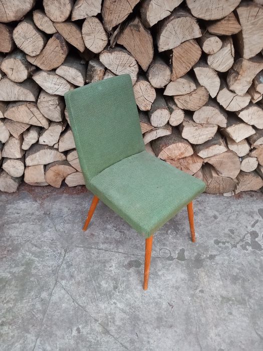Krzeslo PRL tapicerowane