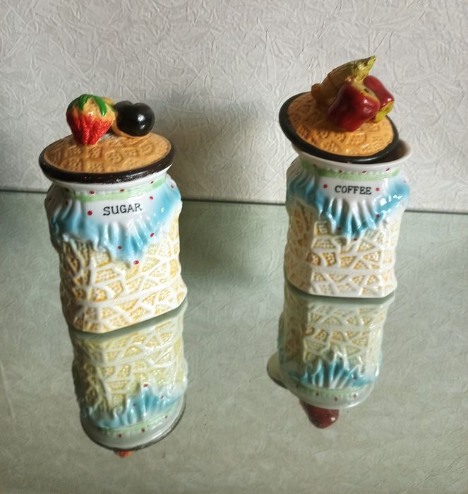 Фарфоровые банки для сыпучки