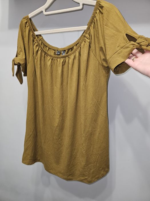 Luźna bluzka oversize hiszpanka Rainbow