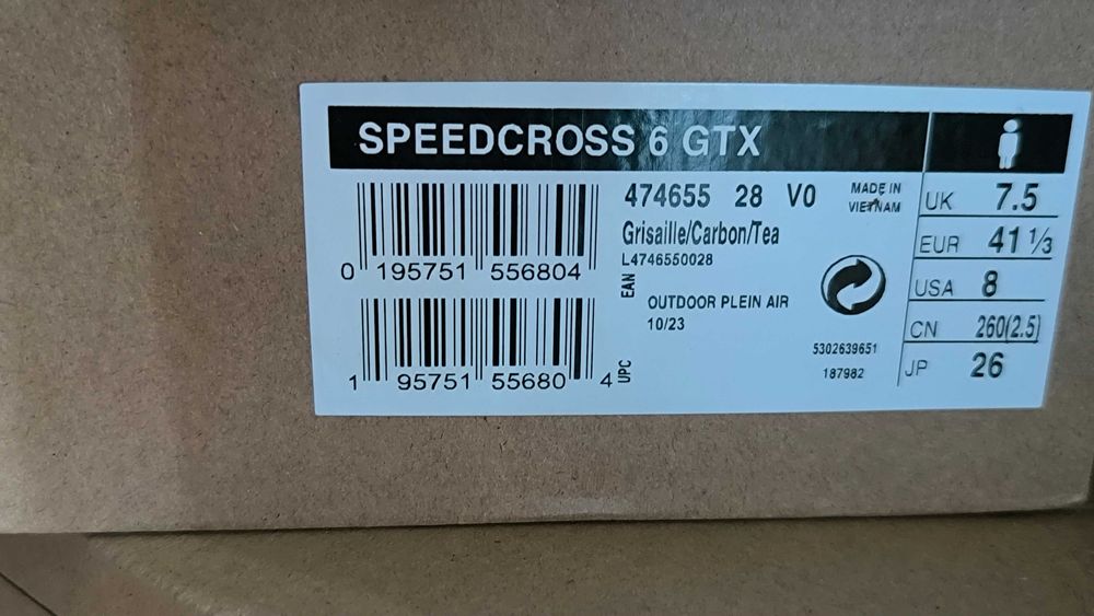 Buty biegowe - Salomon Speedcross 6 GTX, rozmiar 41.5 (7.5)