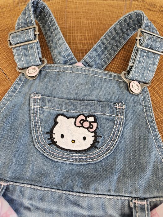 Sukienka ogrodniczka jeansowa Hello Kitty H&M rozm. 68