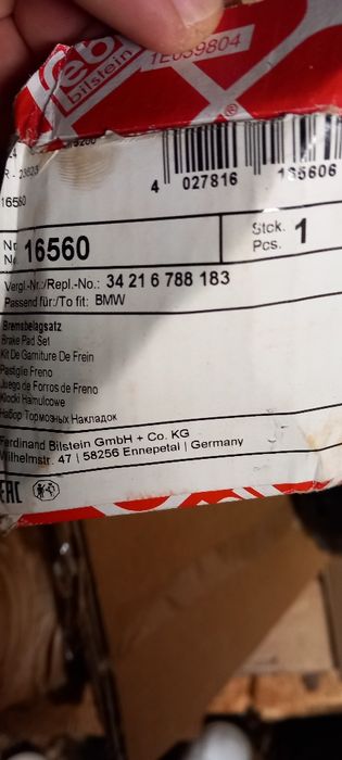 Tarcze+klocki tył BMW