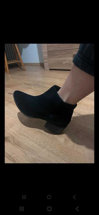 Buty botki vagabond 38 skórzane zamszowe