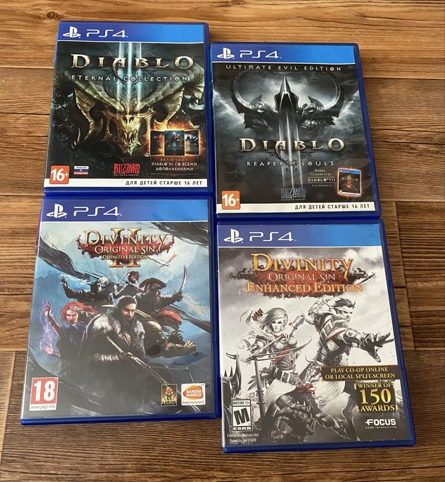 Sony PS4/5: Dark Souls, Final Fantasy, DevilMayCry, Dishonored, Diablo