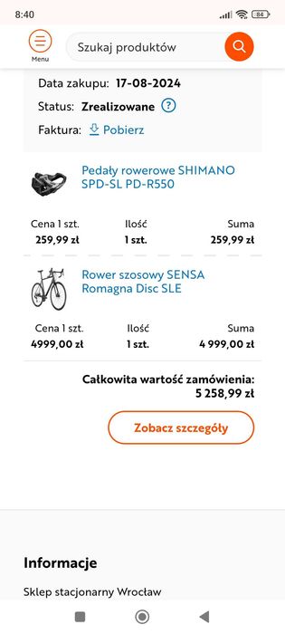 Rower szosowy Sensem Romagna Disc Sle