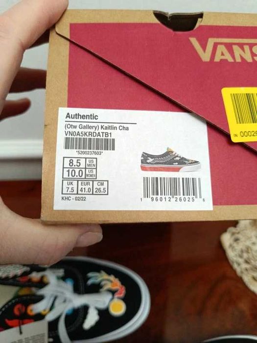 Tenisówki Vans kolorowe wiązane nowe rozm. 41, wygodne!