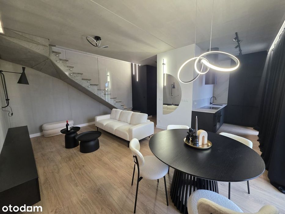 Stylowe mieszkanie 65 m² | Dwupoziomowe | Balkon, taras i ogródek