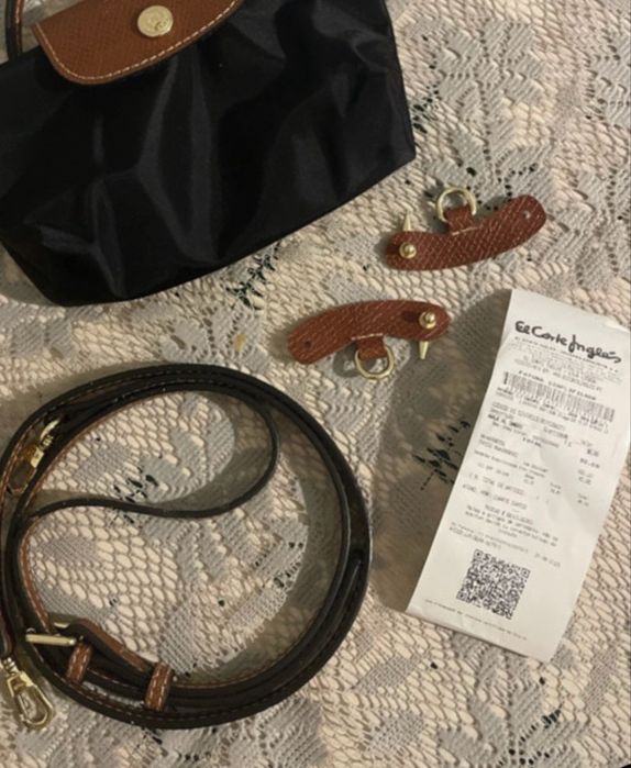 Mala longchamp mini preta