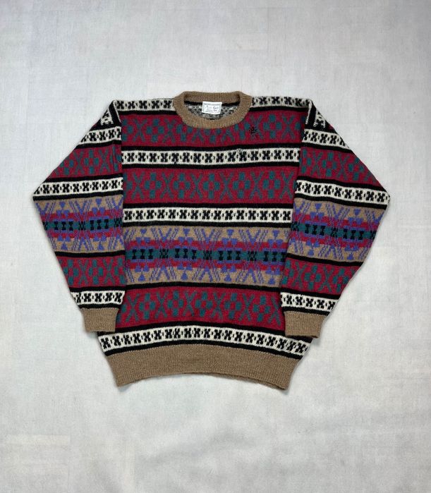 100% Alpaka Sweter patterns misti knits vintage 90’s made in peru